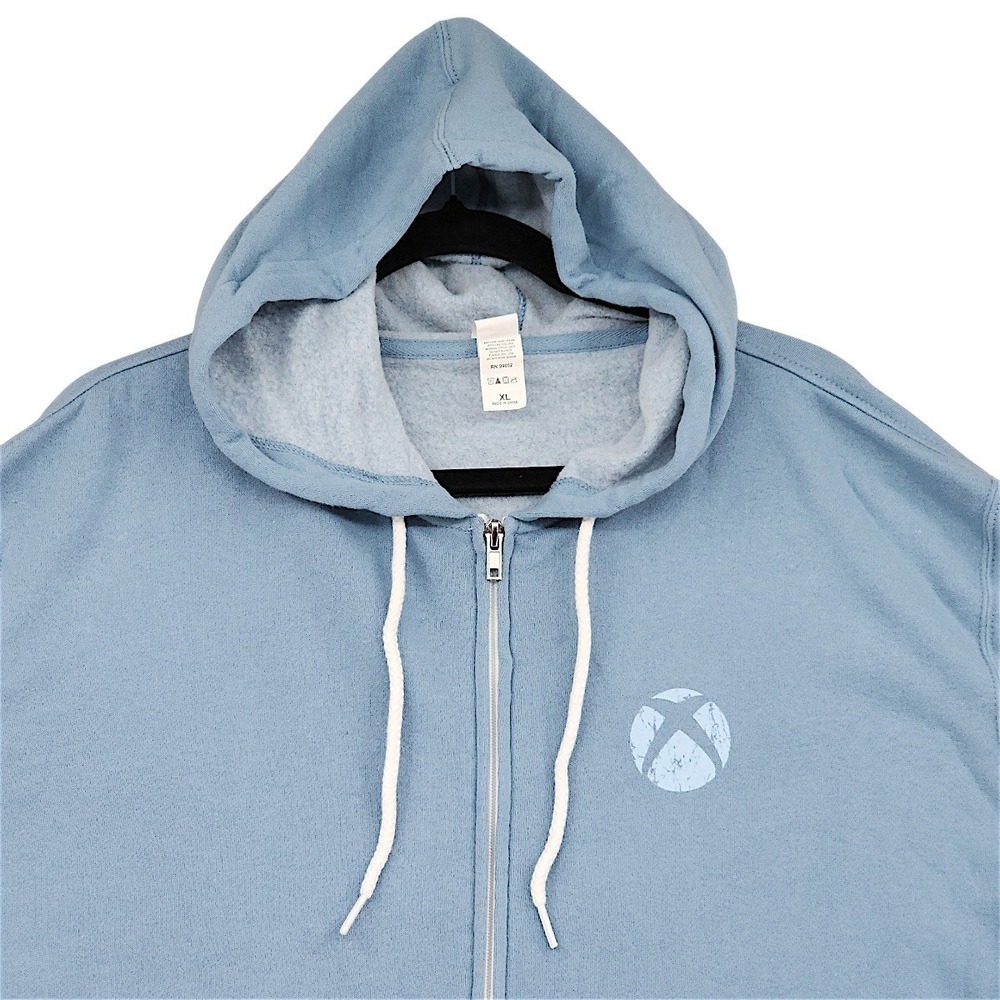 Xbox Life Hoodie XL Mens Unisex Women Blue Full Zip Up Gaming Microsoft Tech NEW - Picture 11 of 14